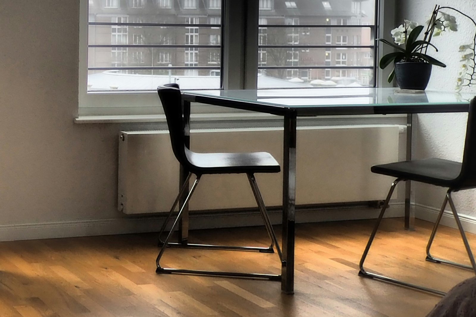 Thermostatkopf an einem Heizkörper